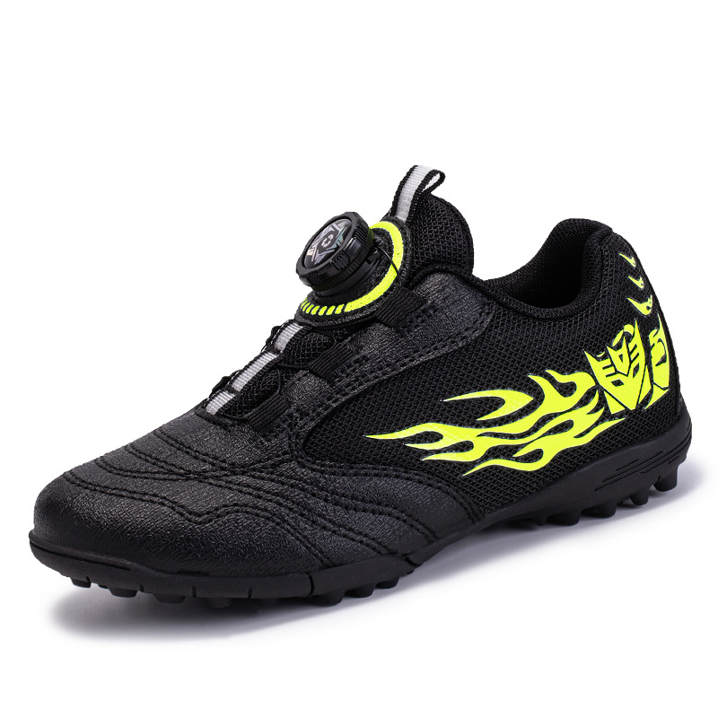 Chaussures d'entraînement professionnelles pour enfants avec ongles cassés, boucle rotative basse, version coréenne à la mode pour garçons_voghion.com