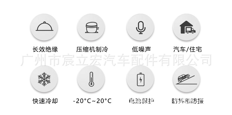 Aspligo Car 75L95 Liter Large Capacity Car Refrigerator 12V24V220V Outdoor Travel Refrigerated Freezer
