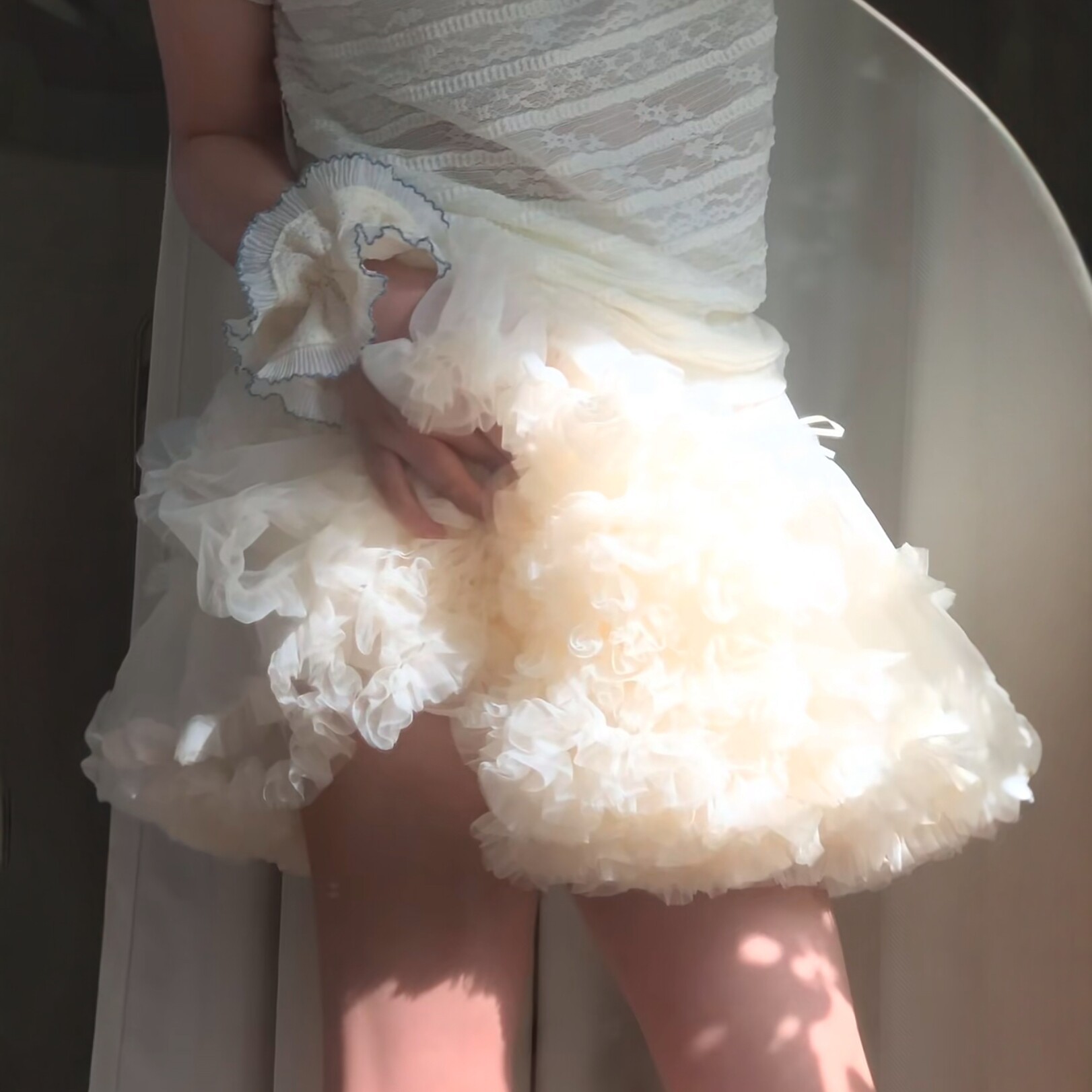 芭蕾风tutu裙韩系奶油网纱蓬蓬裙半身裙蛋糕裙减龄仙女凸凸裙短裙