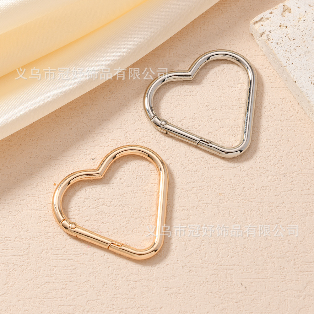 Keychain heart shaped, accessory, rings for jewelry and fashion accessories, DIY 4