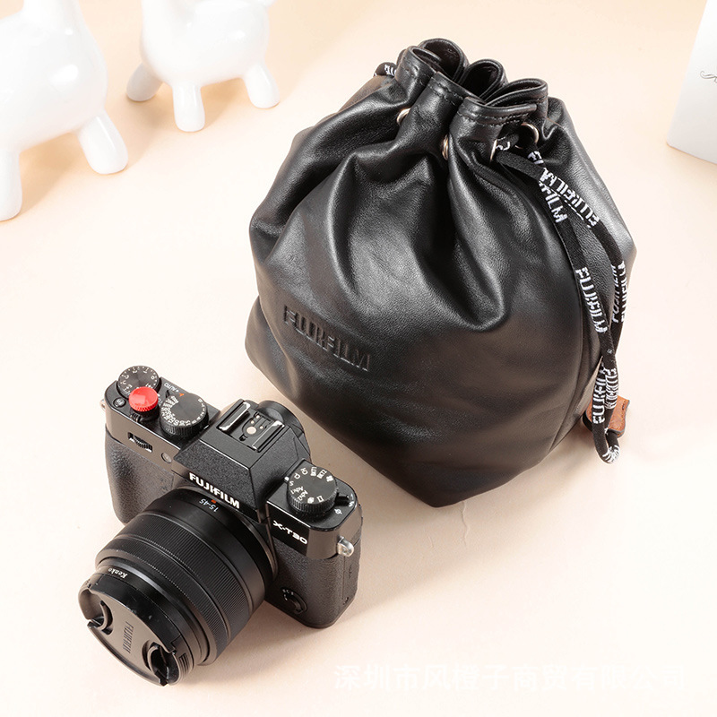 Fuji Xt30Xs10Xs20Xt4Xt5Xh2Sxe4Xpro Goatskin Bag Mirrorless Camera Bag Leather Case Fashionable