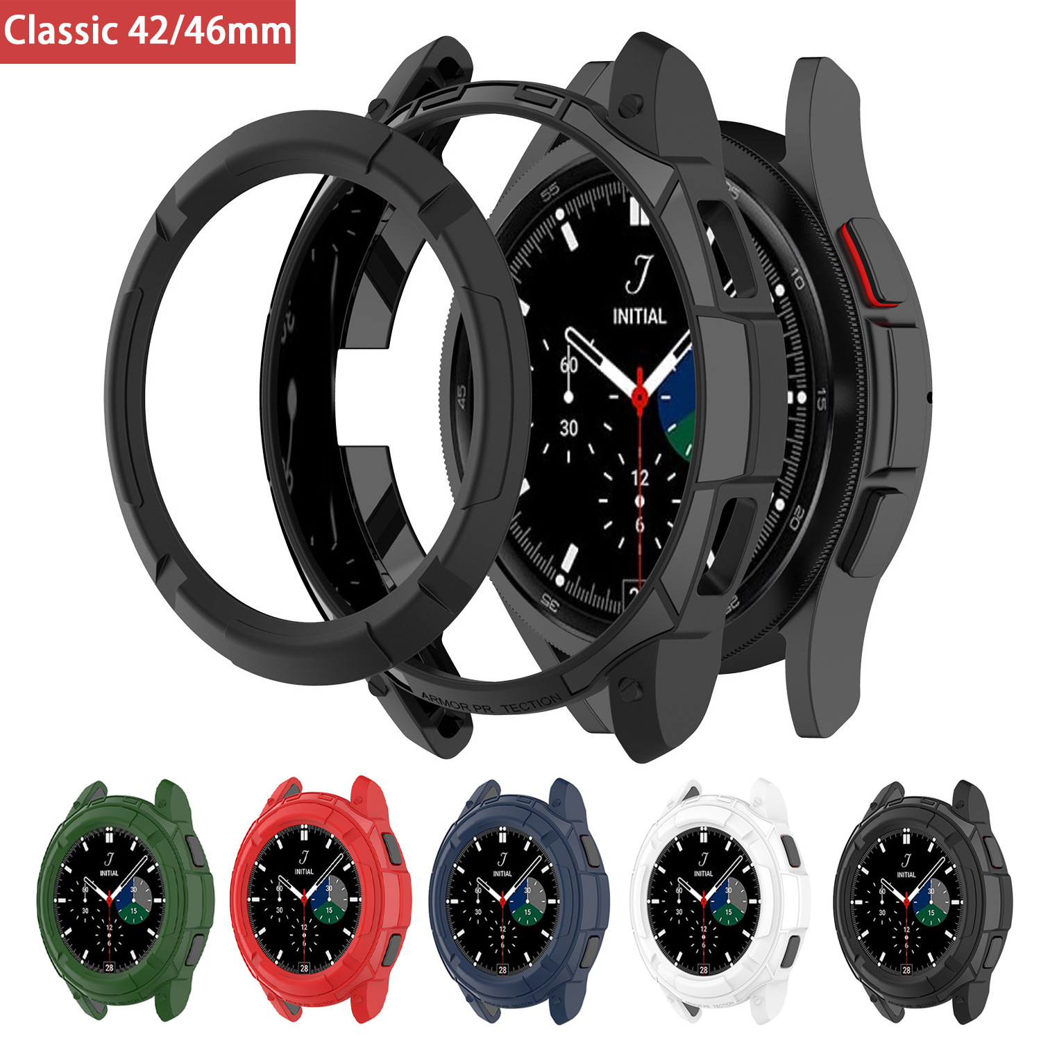 Suitable for Samsung galaxywatch4 watch case accessories All-inclusive watch anti-fall modified case 42/46mm