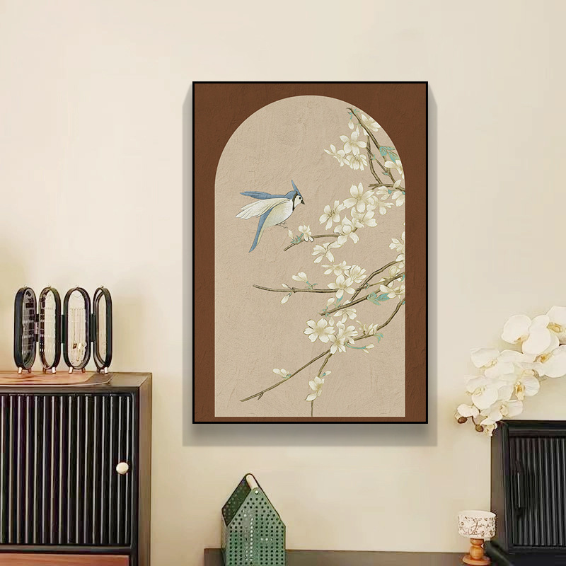 宋代美学新中式装饰画入户玄关过道挂画客厅卧室沙发背景墙壁画|undefined