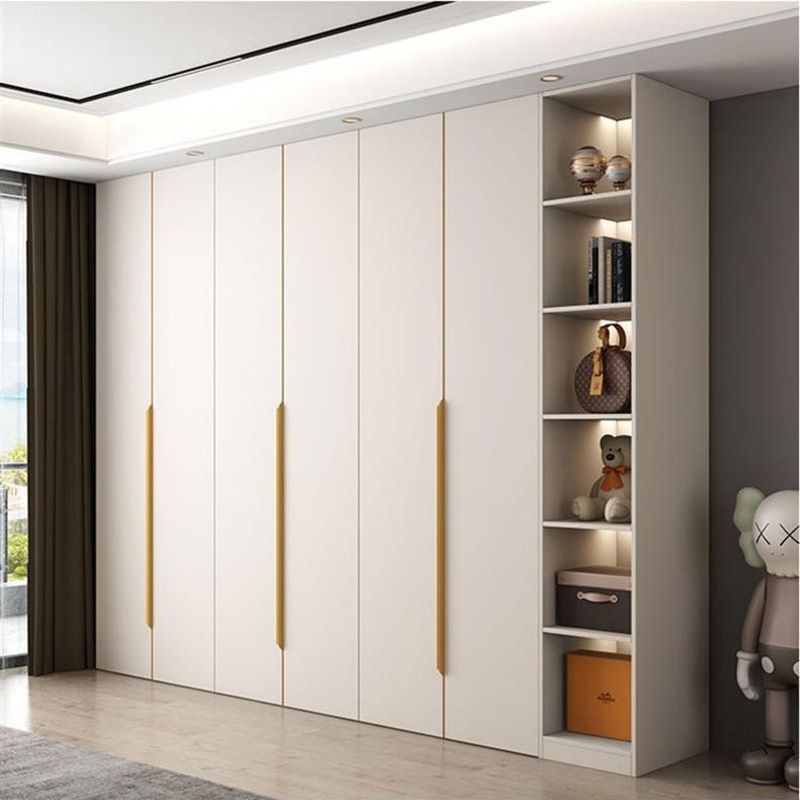 Solid wood wardrobe bedroom household wardrobe hanging area modern…