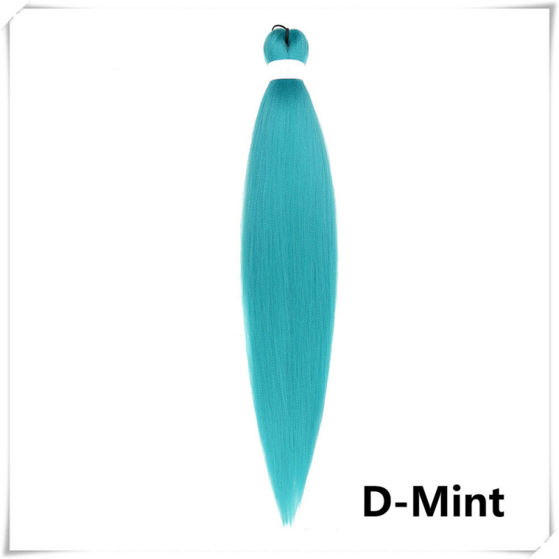 Fijo de baja temperatura de agua caliente FR Easy Braid Fibra química Trenza sucia Multicolor Negro Pechón suave y esponjoso