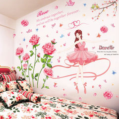 Bedroom bedside decoration wall stickers Internet celebrity room layout wall stickers girls ins self-adhesive wallpaper wallpaper