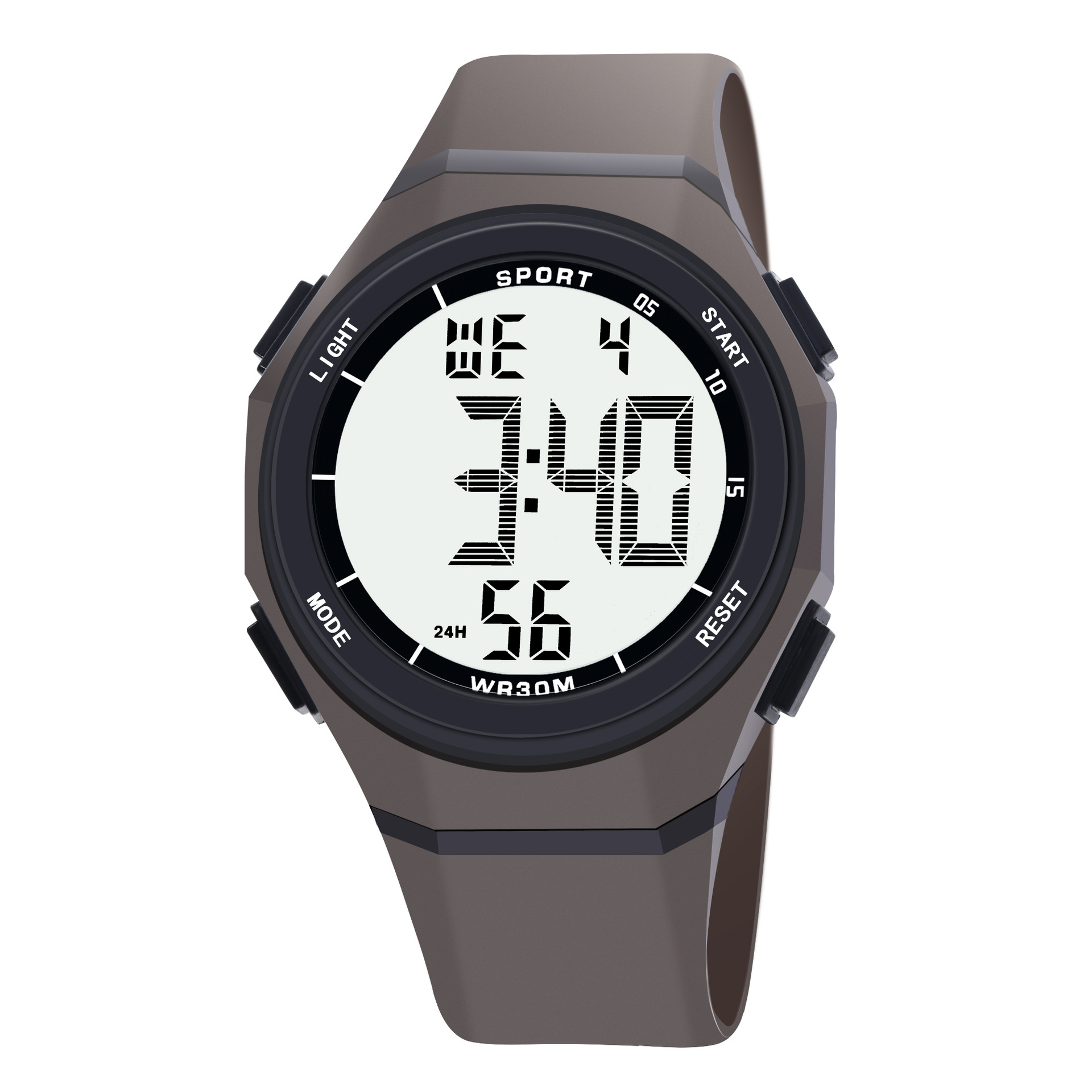 Deportes reloj electrónico de moda impermeable resistente a la caída reloj multifuncional para adolescentes, jóvenes y chicos de secundaria