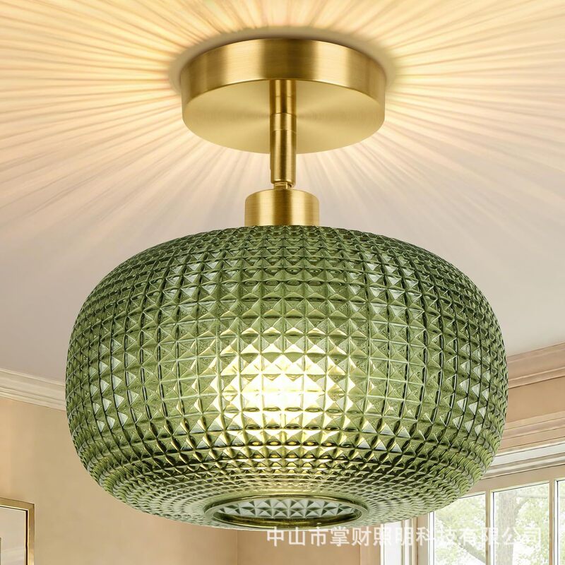 American-Style Minimalist Bedroom Semi-Embedded Hallway Corridor Balcony Cloakroom Entryway Foyer Light Glass Ceiling Light