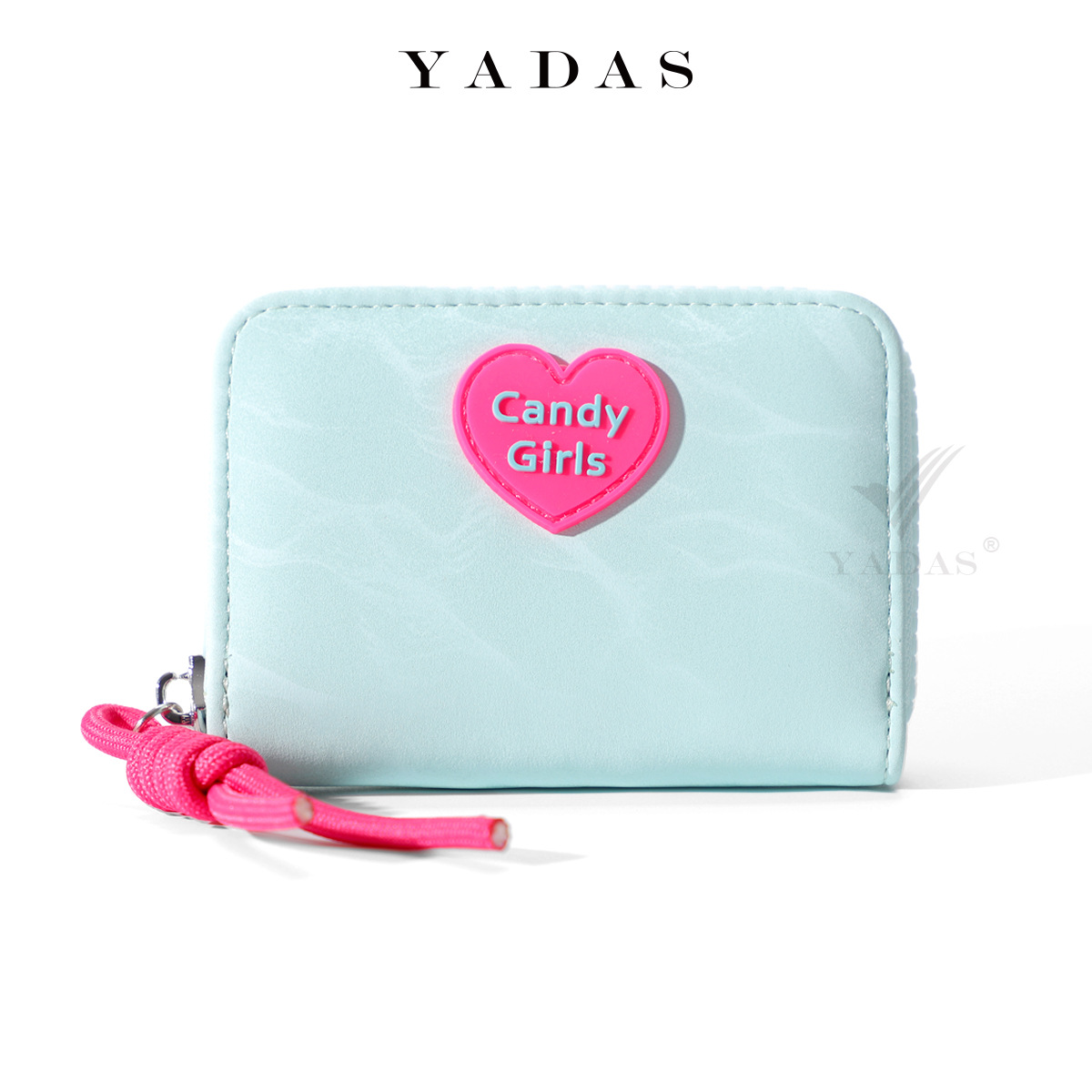 YADAS nueva cremallera mini chica de caramelo moda linda multi-tarjeta para mujer órgano PU cuero tarjeta al por mayor