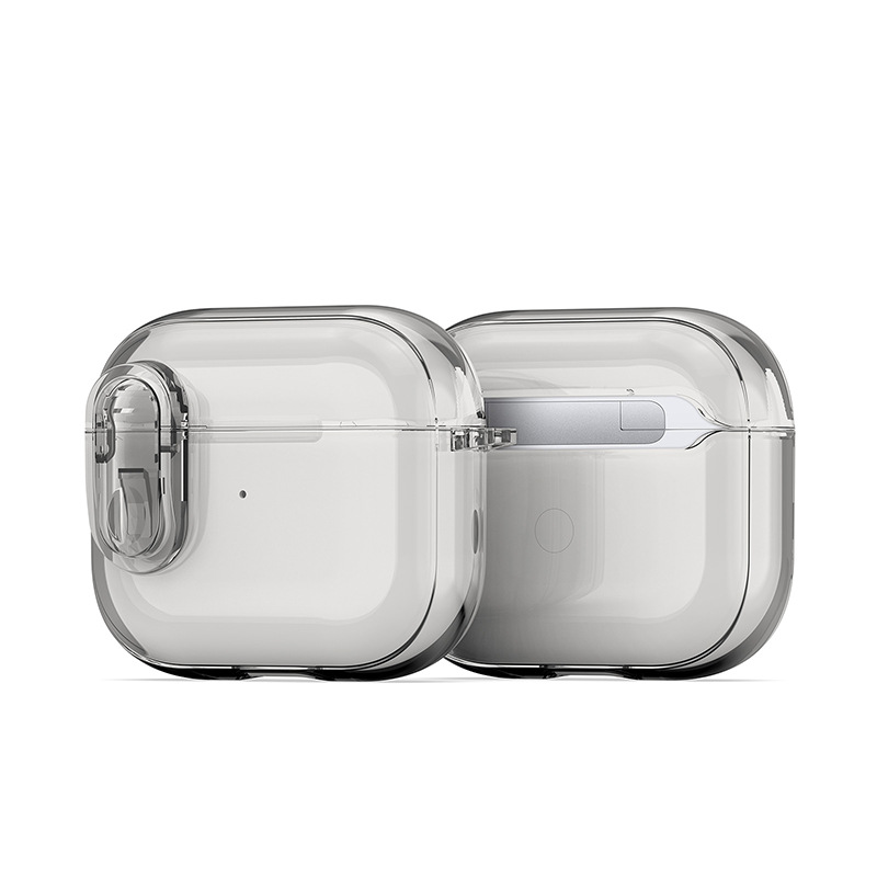 Funda para auriculares Bluetooth Airpods4 AirpodsPro2 cristal de hielo transparente funda para auriculares Apple al por mayor