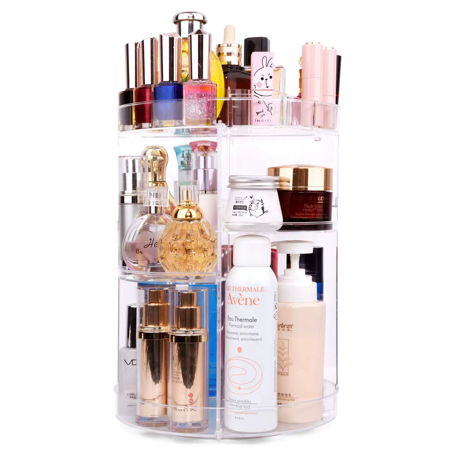 Rotating Storage Box — Dressing Table Organizer, 2 Size Options (23.5×30 / 23.5×34 cm)