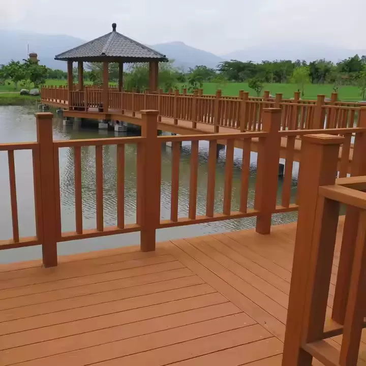 户外木塑地板园林凉亭长廊WPC耐磨防霉塑木地板二代共挤源头厂家