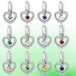 唯美潘吊坠批发银饰品一半白铜一半银多层电镀不易掉色材质工厂批