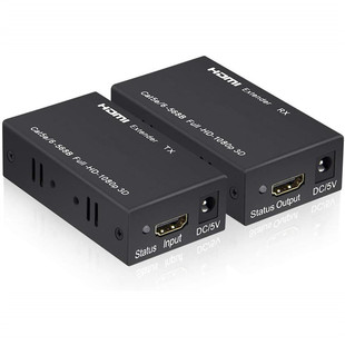60M HDMI Extender Cat5e Cat 6 Ethernet IP TCP 1080p 3D TX RX