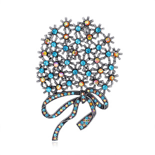 Wholesale Fashion Bow Alloy Inlaid White Rhinestone Brooch Nihaojewelry display picture 13
