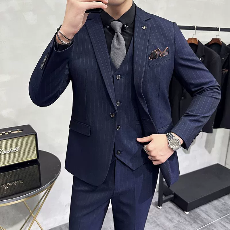Suit, jacket, set, Korean style, plus size