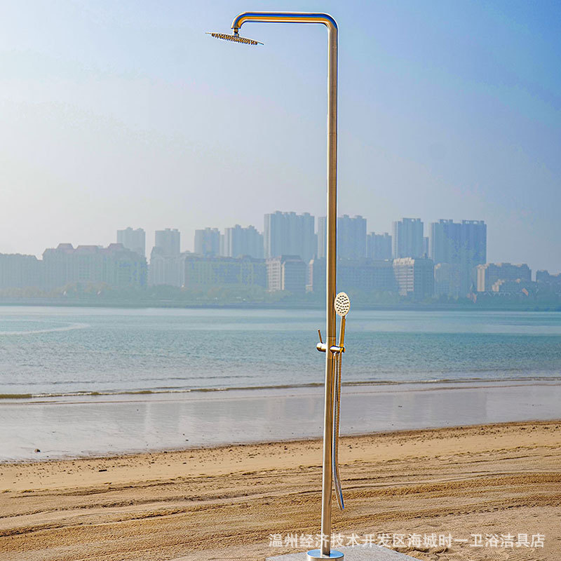 Outdoor Floor Shower 304 Stainless Steel Vertical Shower Shower Villa Swimming Pool Beach Column Set Outdoor Floor Shower 304 Stainless Steel Vertical Shower Shower Villa Swimming Pool Beach Column Set