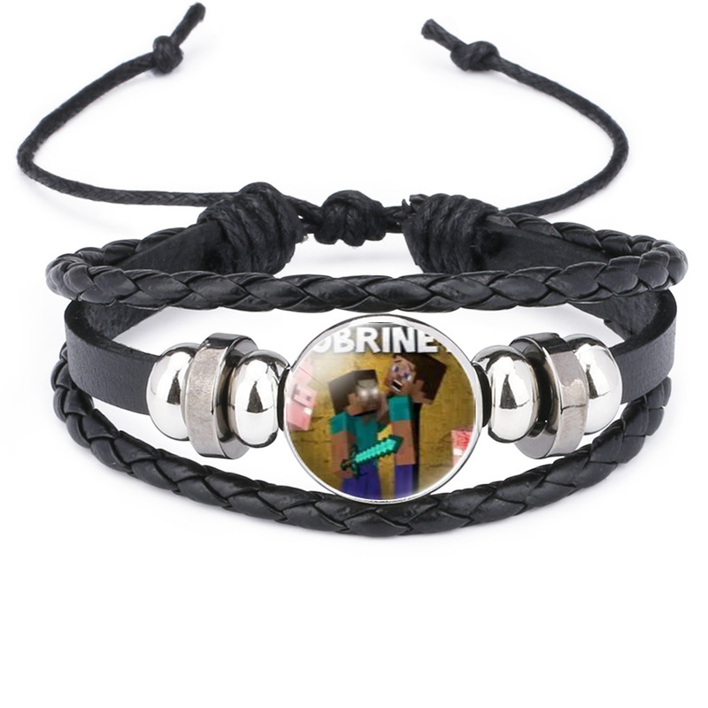 Game Peripheral Accessories My World Cowhide Bracelet