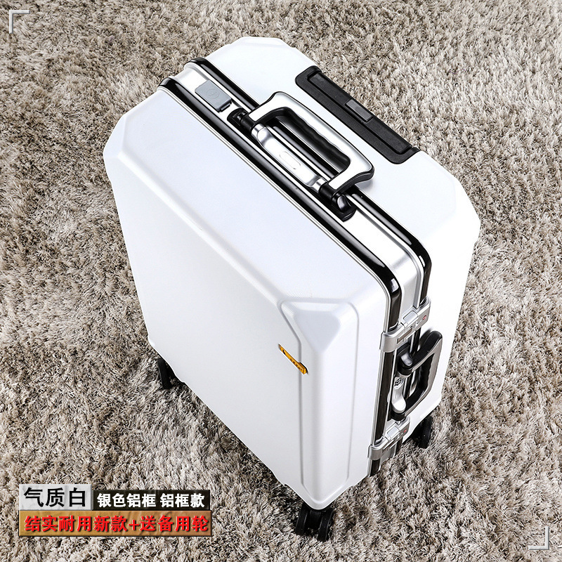 アルミフレームトロリースーツケース男性と女性のためのユニバーサルホイールスーツケース新しい大容量パスワードボックスビジネススーツケース学生|undefined