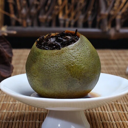 Xinhui small green tangerine tea, Dried tangerine peel Pu-erh tea, Green tangerine Pu-erh tea, Tangerine Pu-erh tea, 100g bagged, wholesale