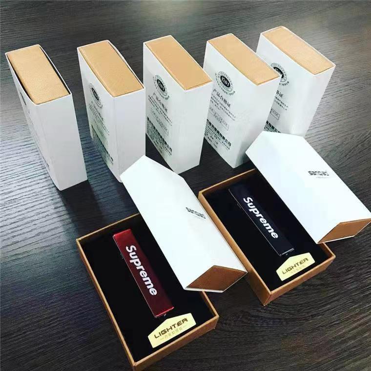 打火机新款热卖创意金属usb充电便携电子点烟器 防风细长条打火机|undefined