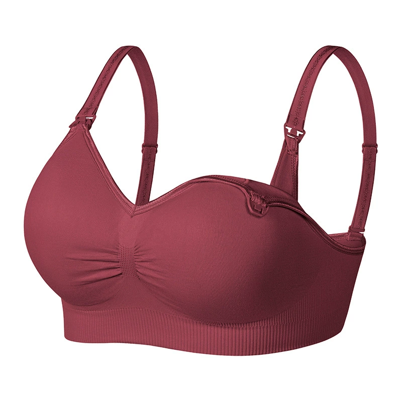 Wireless Nursing Bra, Supportive Thin Push-Up, Front-Clasp, Beautiful Back, Sizes S–XXL