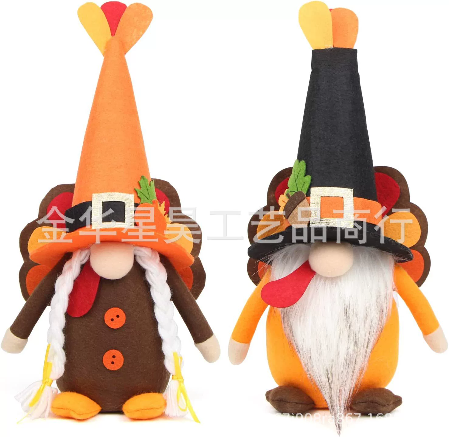 Hooded Faceless Doll Holiday Santa Claus Faceless Doll Saint Piet Palit Gnome Elf Play