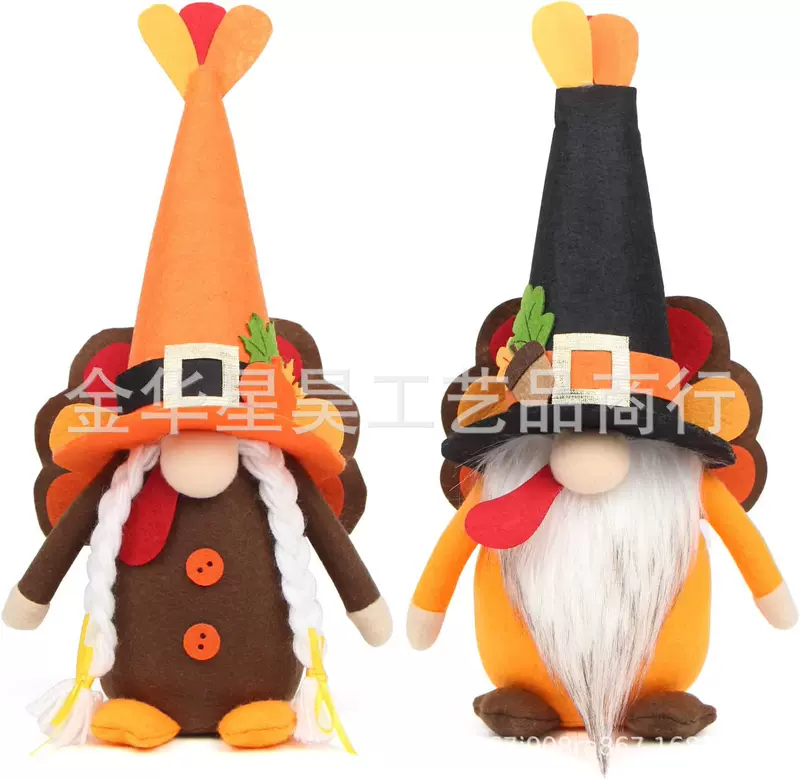 Hooded Faceless Doll Holiday Santa Claus Faceless Doll Saint Piet Palit Gnome Elf Play