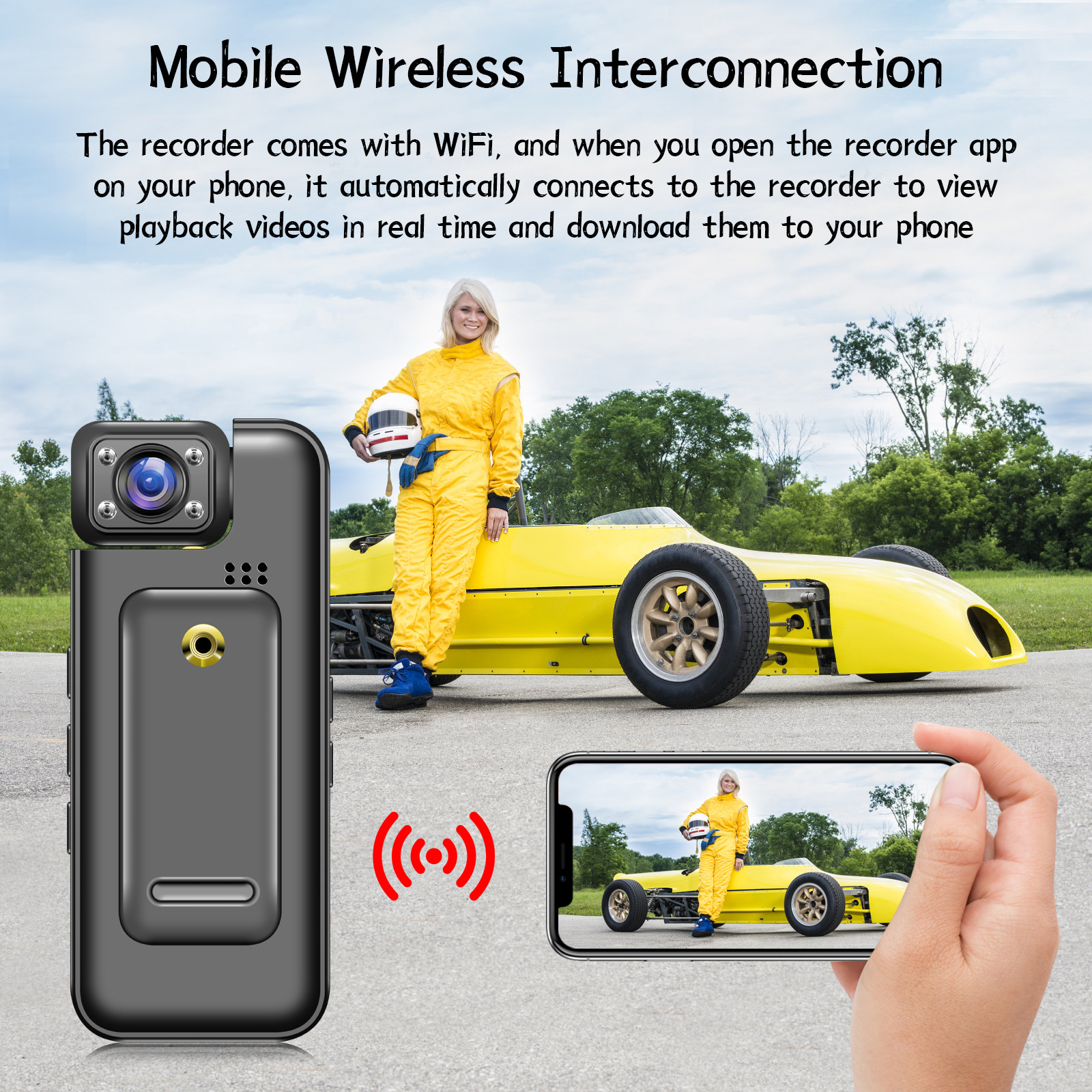 Direct recording handheld pocket small camera, back-mounted camera, high-definition infrared night vision, high-definition y3000 undefined