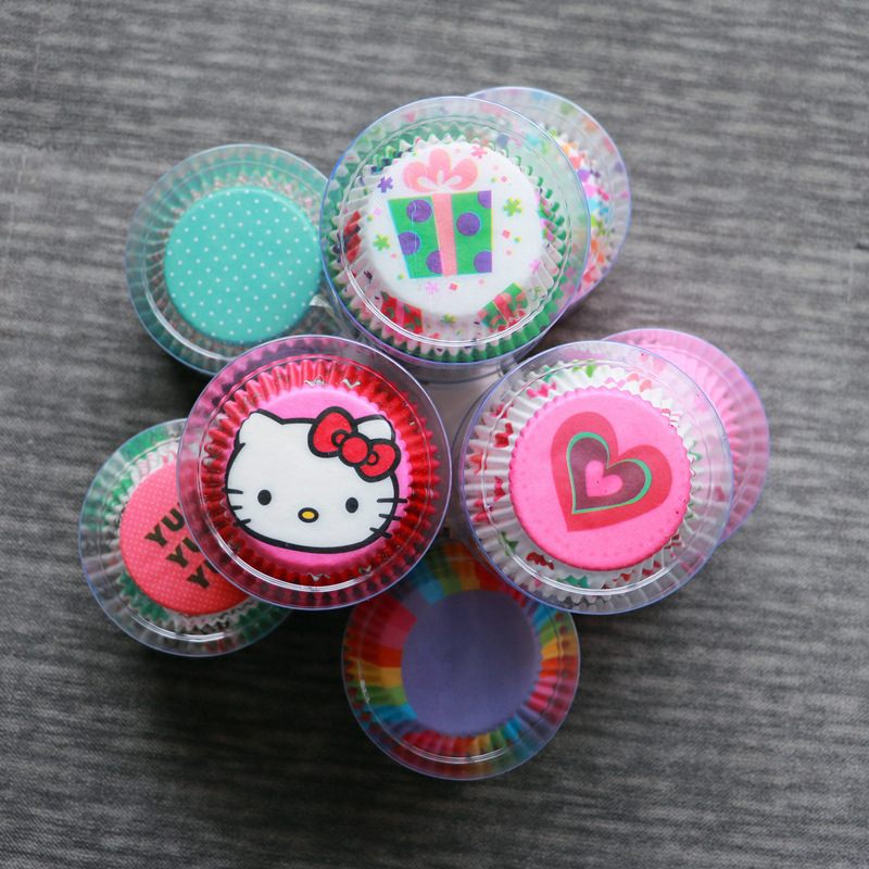 Baking oil paper, glutinous rice paper base, paper pad, snow meiniang packaging, high temperature resistant muffin cake cups, 100 pieces