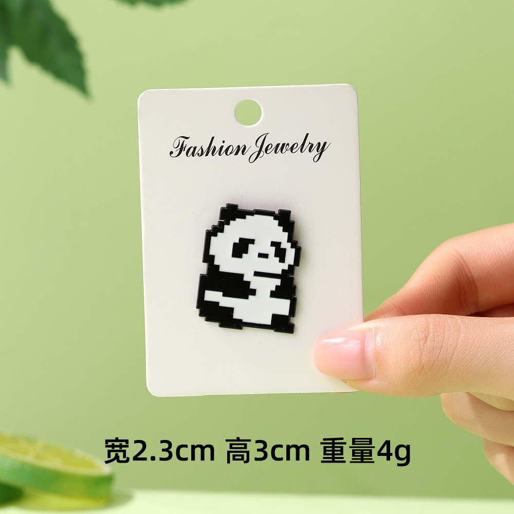 Dibujos animados lindo panda flor flor broche colección de la familia panda animal metal insignia accesorios de ropa para niños regalos