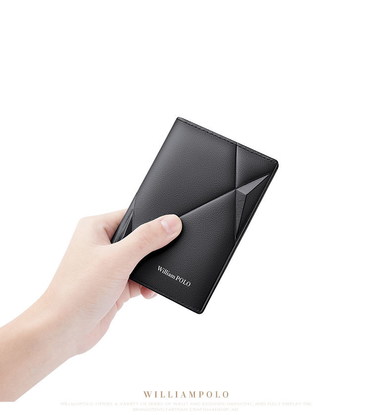 Ví card holder da bò chống trộm siêu mỏng Emperor Paul chi tiết 10