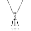 Fashionable universal fresh small bell, short pendant, trend accessory, necklace, silver 925 sample, Japanese and Korean