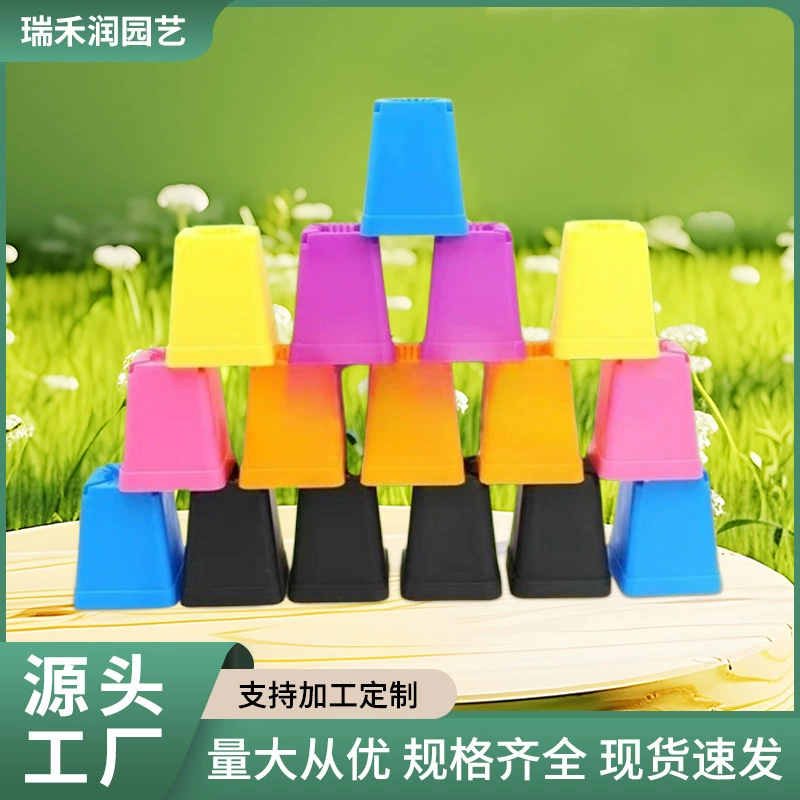 Поддон для цветочного горшка с суккулентами, поддон для рассады, пластиковый цветочный горшок, красочный квадрат, маленькая черная квадратная вставка для листьев, рамка для транспортировки и сортировки