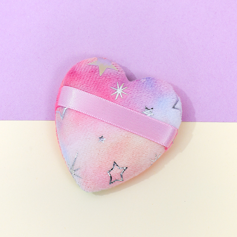 Fábrica personalizada amor en forma de corazón soplo de flocado corto no come polvo brillante cristal largo flocado diseño puede imprimir logotipo al por mayor