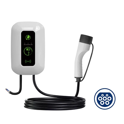 Charging pile 7KW European standard American standard ev charger type2 AC 22kw380V new energy vehicle household (Elektrikli avtomobil şarj stansiyaları) - european-standard-7kw-indicator-lamp