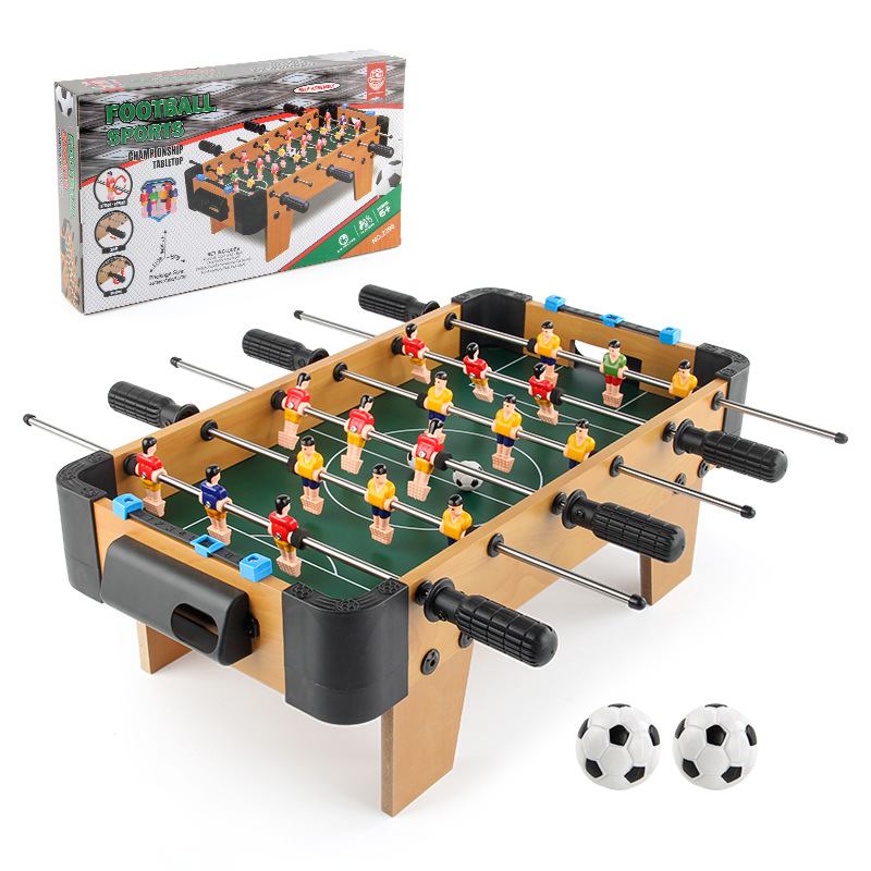 Factory supply thick wooden 6-bar table football table table table game competitive table tennis sports toys