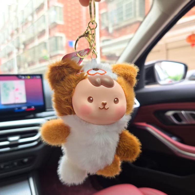 国境を越えた愛の萌えペットのぬいぐるみがかわいい小動物人形のバックパックのストラップアニメのぬいぐるみのキーホルダー|undefined