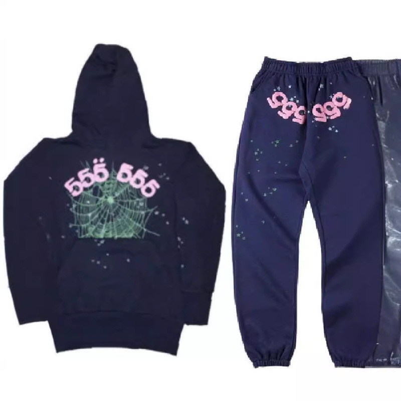 Autumn and winter new cross-border sweater sports pants spider web world green Sp5der sportswear coat suit Autumn and winter new cross-border sweater sports pants spider web world green Sp5der sportswear coat suit