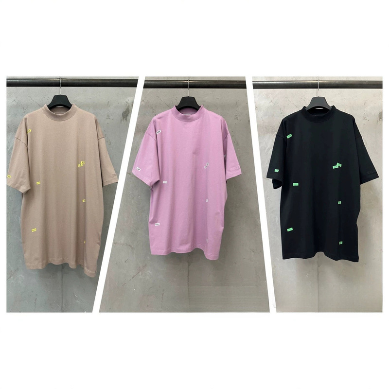 Cross-border 26 new high-end version B brand 520 limited edition label-printed short-sleeve T-shirt, plus-size, casual, loose fit, unisex Cross-border 26 new high-end version B brand 520 limited edition label-printed short-sleeve T-shirt, plus-size, casual, loose fit, unisex