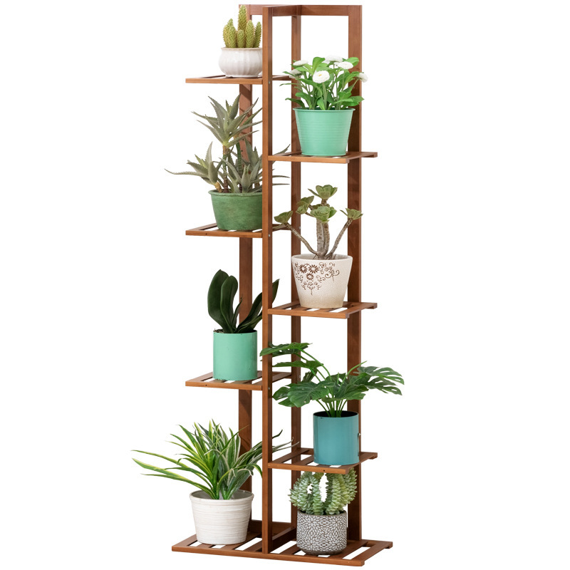 Estante de almacenamiento para plantas, soporte de estantería 2025, estantería de madera de varias capas para sala de estar, para guardar plantas verdes y bonsáis image 6