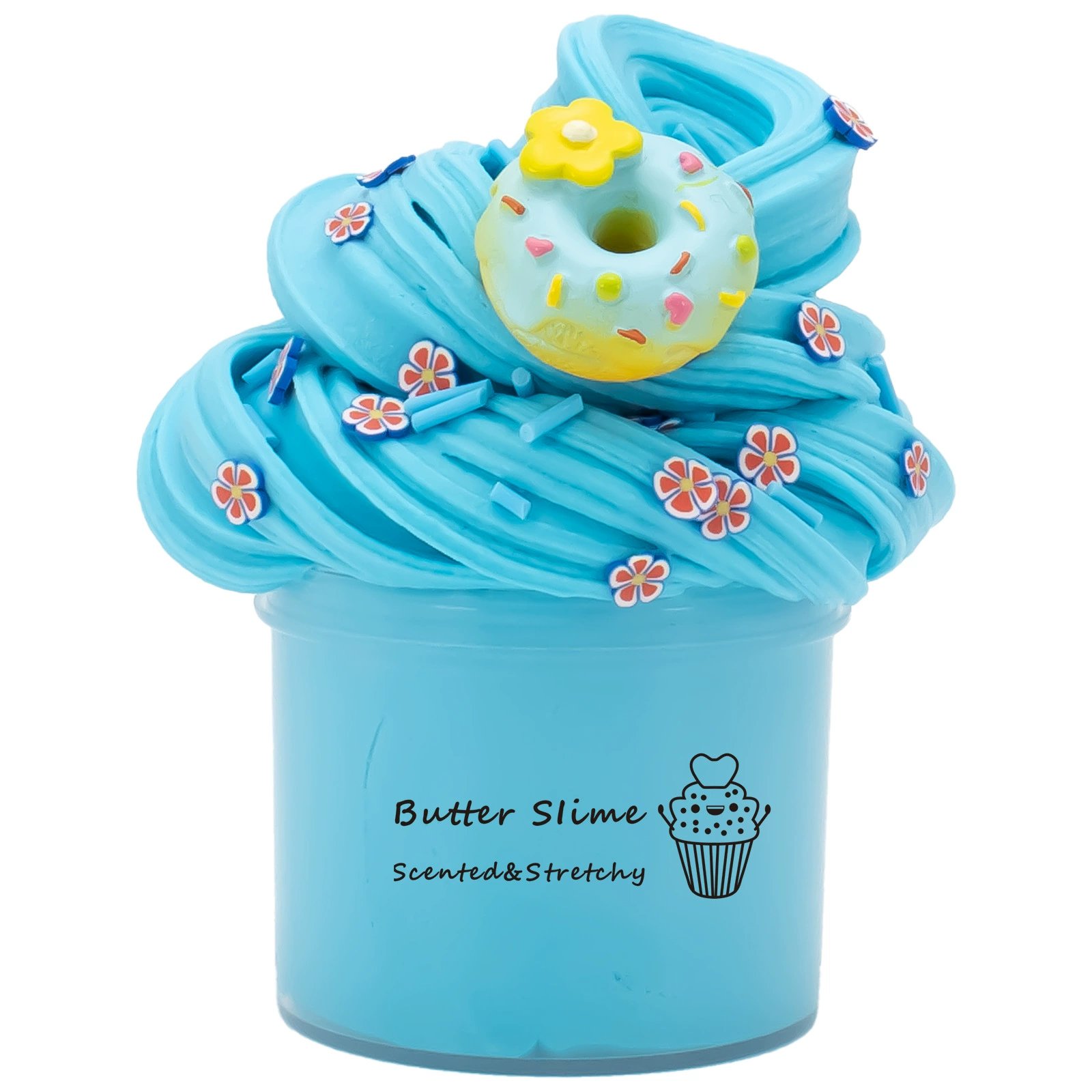 European standard low boron TEMU doughnut butter mud set slime kit slime cow head glue foaming glue