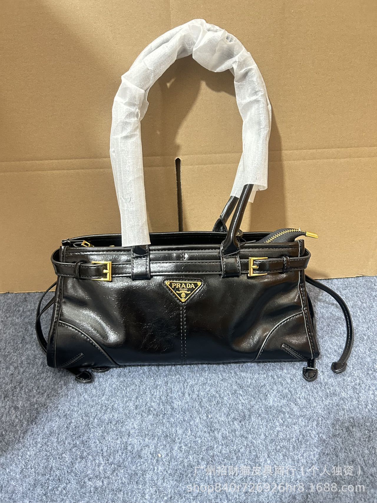 Retro New Hobo Tote Shoulder Bag Oil Wax Leather Soft Lux Underarm Baguette Motorcycle Bag For Women - Thumbnail 6