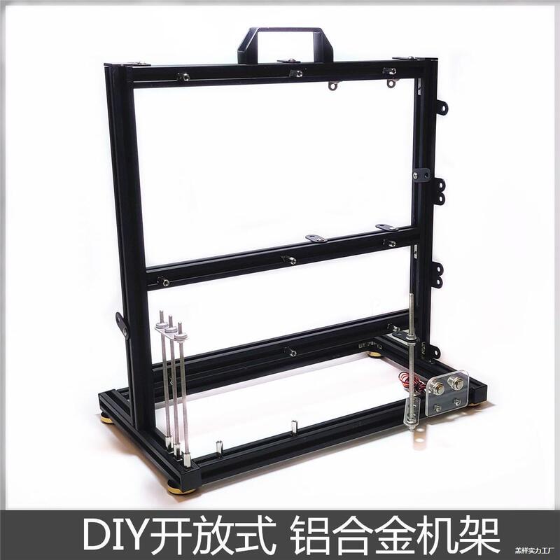 Iy Open Desktop All-Aluminum Computer Portable Case Vertical Atx Water-Cooled Mini Creative Assembly Machine Le De Zhu