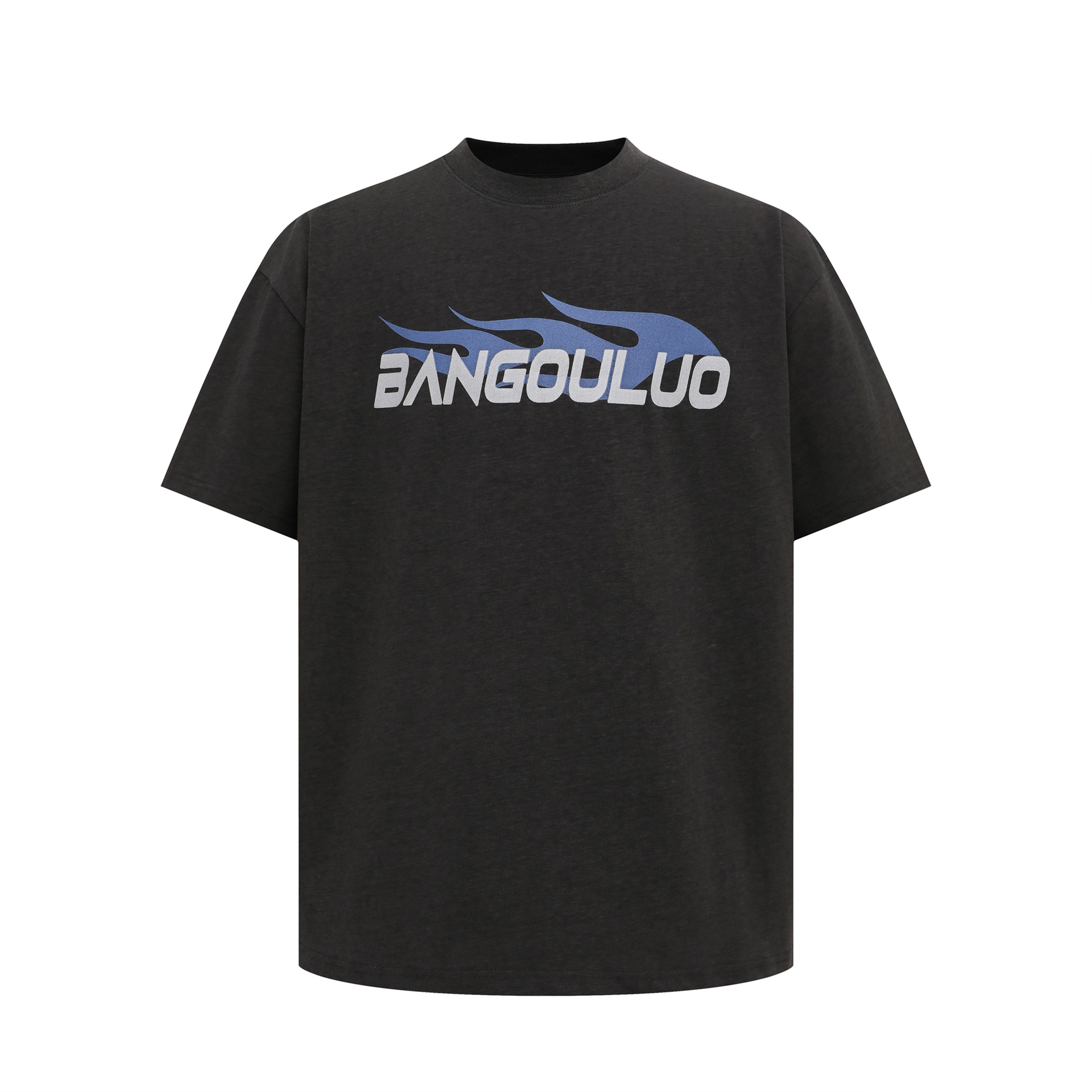 Summer retro black trend short sleeve T-shirt