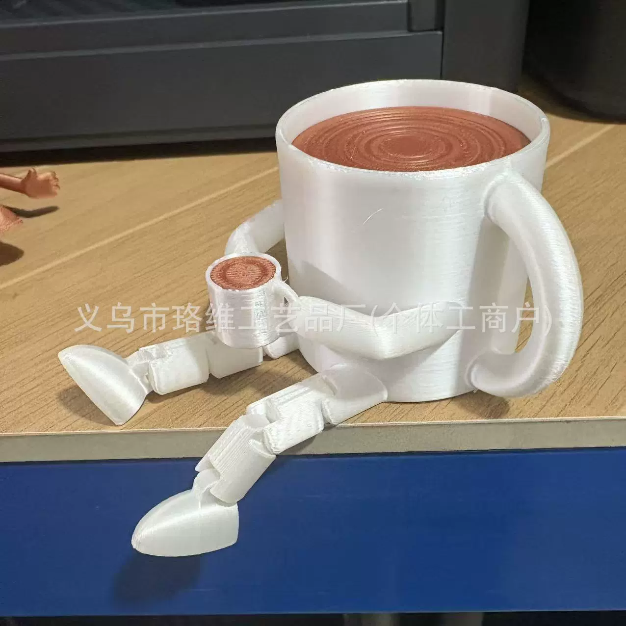 3D печать кофейный товарищ совместный стол мини-кукла чашка кофе угол миниатюрная статуя
