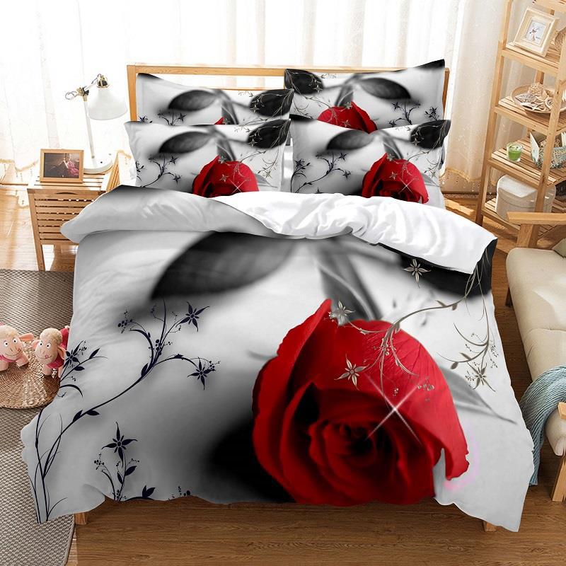 Rose Quilt Cover 6 / EU Sing 135x200cm-China