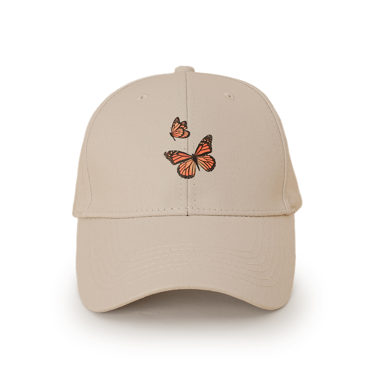Wholesale Jewelry Simple Butterfly Pattern Wide-brimmed Sunshade Baseball Cap Nihaojewelry display picture 6