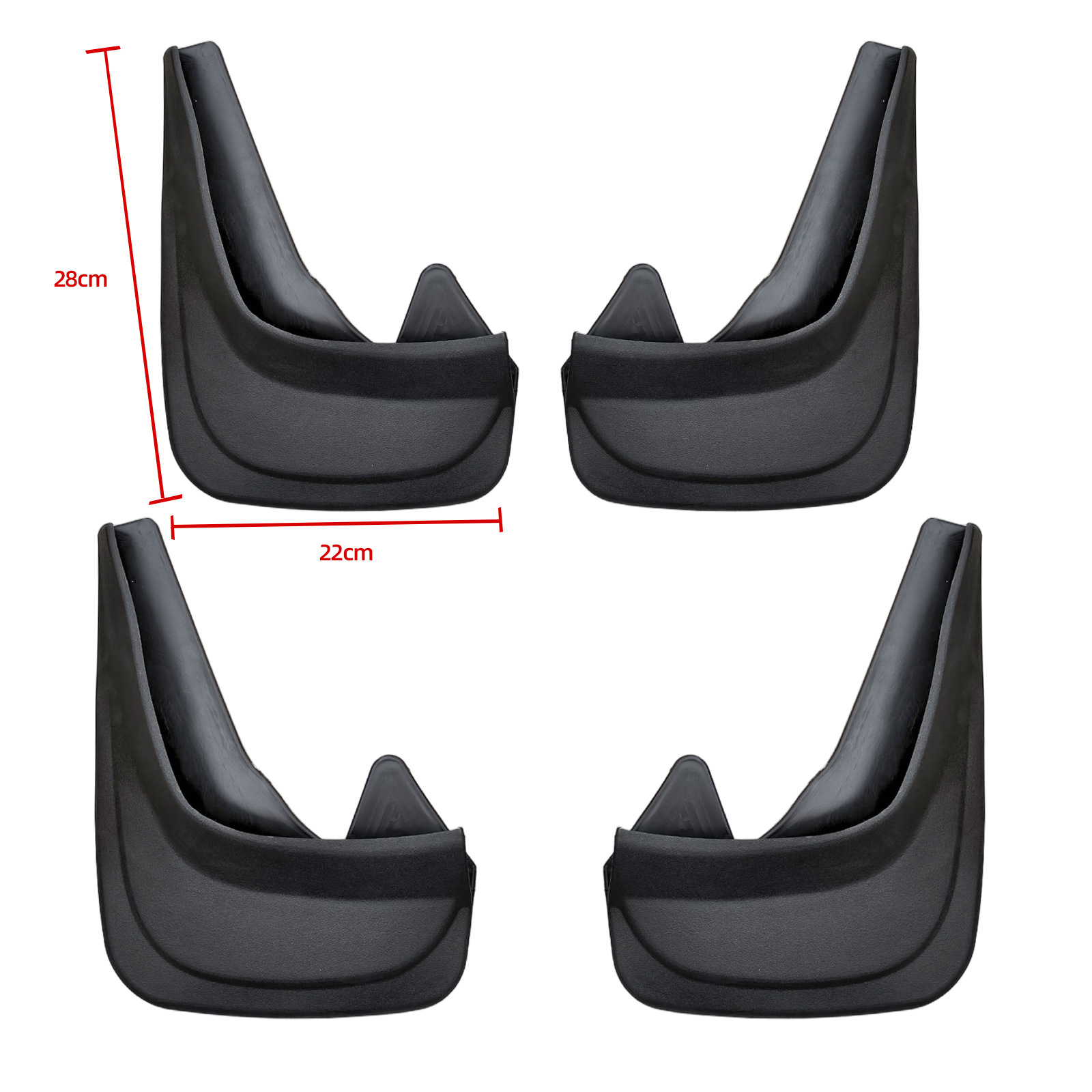Suitable for Universal Large Mud Flaps for Cars, 4-Piece Set of Mud Flaps, Foreign Trade Cross-Border Mud Flaps, Exterior Modification