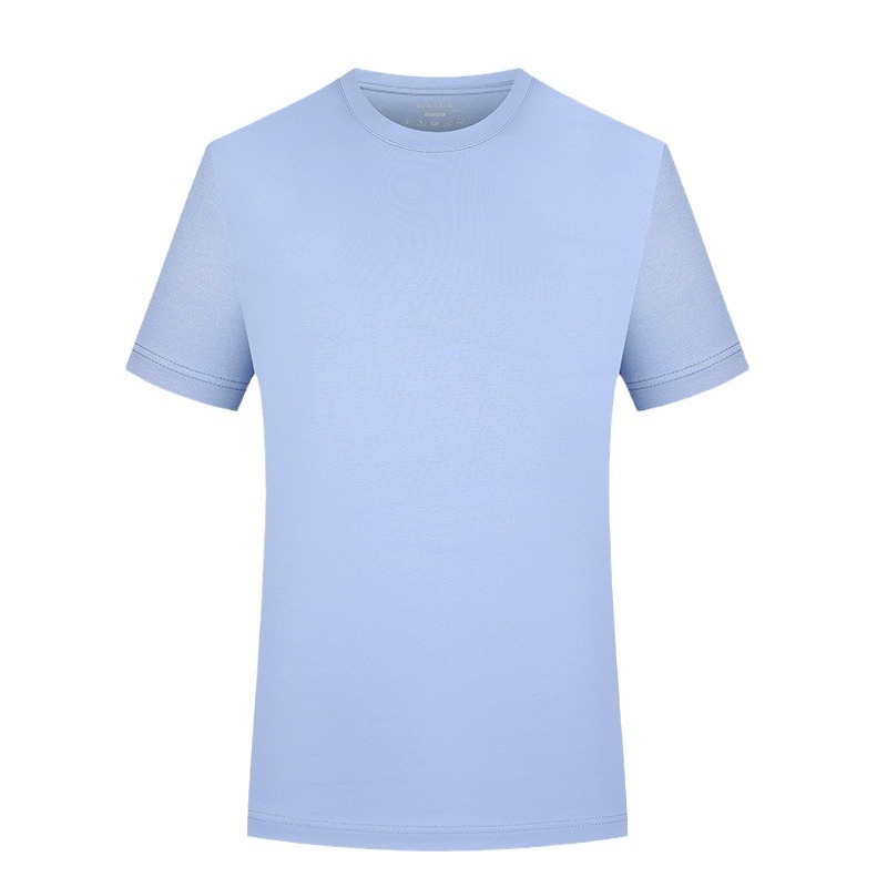 50 5a antibacteriano anti-ácaro mercerizado de doble cara grupo cuello redondo manga corta ropa de trabajo camisa cultural camisa de publicidad camiseta de personalización